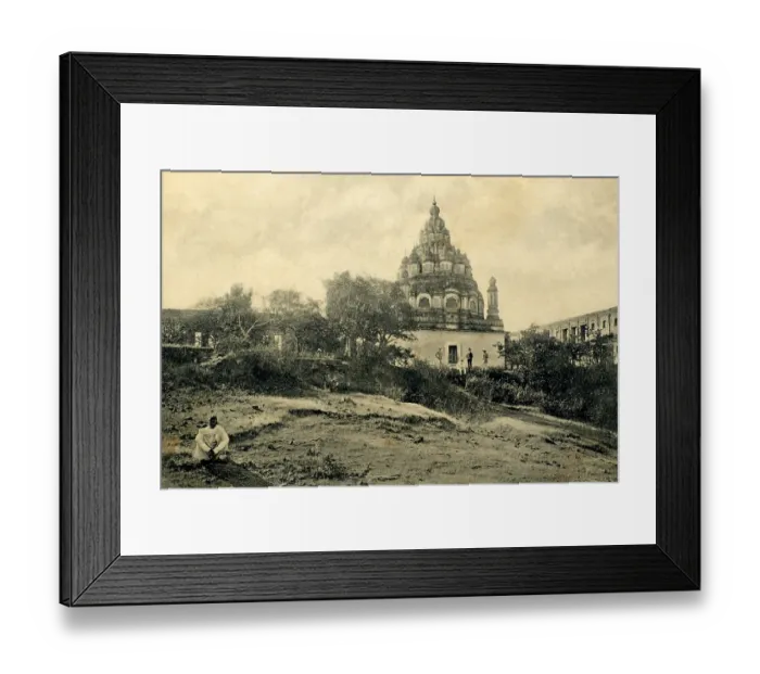 Framed Print : Vishnu Temple -Parvati, Pune, Maharashtra, india
