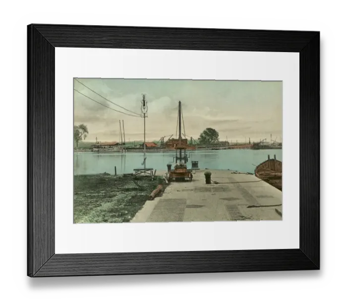 Framed Print : Shipping, Kidderpore Dock, Calcutta, West Bengal, India, Asia Framed Print : Shipping, Kidderpore Dock, Calcutta, West Bengal, India, Asia