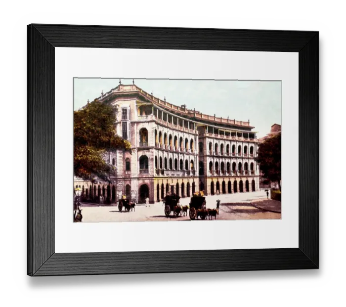 Framed Print : Elphinstone Circal (old) NEW Horniman Circle, Bombay mumbai, maharashtra, INDIA