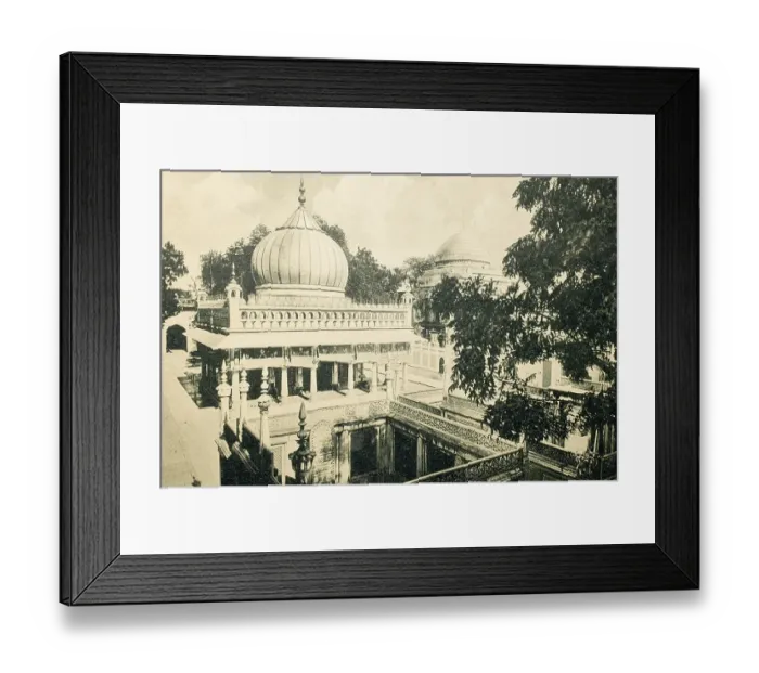 Framed Print : Tombs of Nizamuddin Aulia (1236 - 1325), Delhi, India, Asia