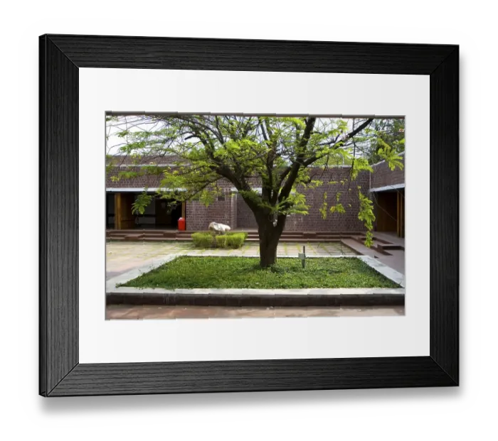 Framed Print : Bharat bhavan designed by architect Charles Correa opened in 1982 at Bhopal in Madhya Pradesh, India, Asia