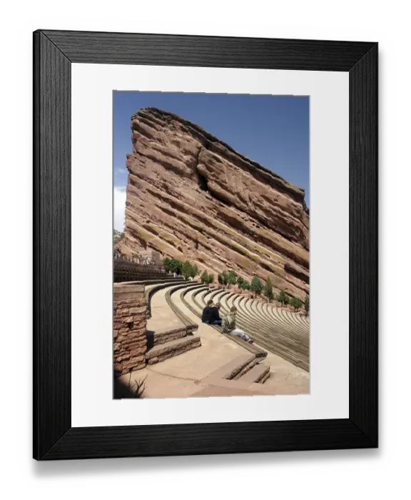 Framed Print : Red rock Park & Amphitheatre built in 1941