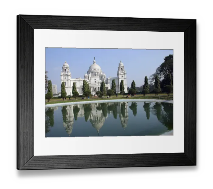 Framed Print : Victoria memorial built between 1906 and 1921, Calcutta, West Bengal, India, Asia