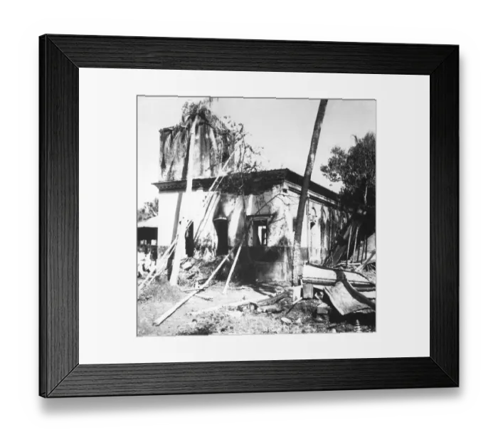 Framed Print : Destruction caused by riots between Hindus and Muslims in Noakhali East Bengal, November 1946, India, Asia Framed Print : Destruction caused by riots between Hindus and Muslims in Noakhali East Bengal, November 1946, India, Asia