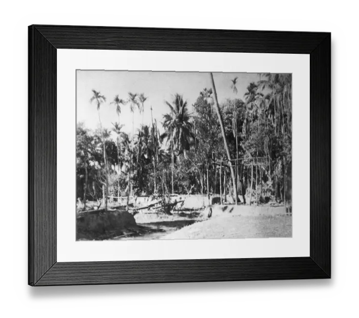 Framed Print : Destruction caused by riots between Hindus and Muslims in Noakhali East Bengal, November 1946, India, Asia