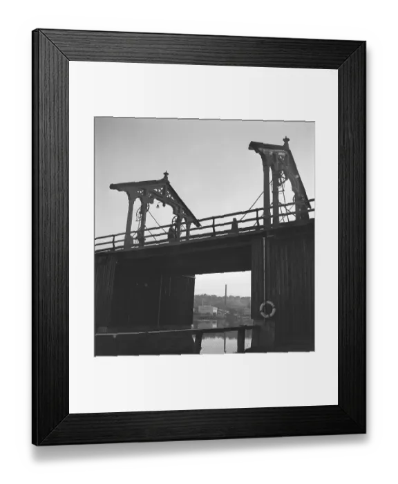 Framed Print : Trondheim Norway 1949. The Old Town Bride (Den gamle Bybro). Gamle Bybro is one of Trondheim's characteristic landmarks