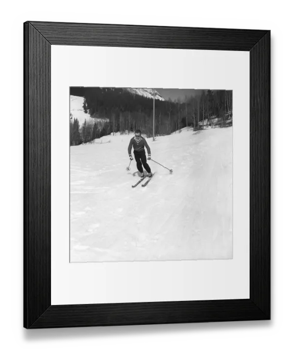 Framed Print : Are 1952. The popular winter sports resort in Jaemtland Sweden where people go to ski and socialise Framed Print : Are 1952. The popular winter sports resort in Jaemtland Sweden where people go to ski and socialise