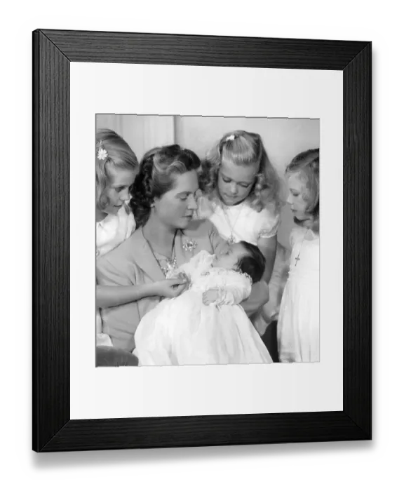 Framed Print : Princess Sibylla of Saxe-Coburg and Gotha (Sibylle Calma Marie Alice Bathildis Feodora 18 January 1908 - 28 November 1972) was a member of the Swedish royal family and the mother of the current king of Sweden, Carl XVI Gustaf
