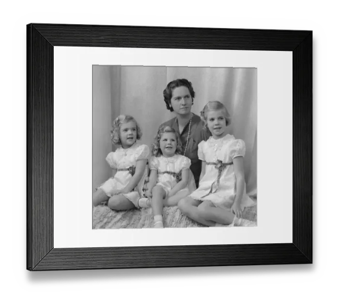 Framed Print : Princess Sibylla of Saxe-Coburg and Gotha (Sibylle Calma Marie Alice Bathildis Feodora 18 January 1908 - 28 November 1972) was a member of the Swedish royal family and the mother of the current king of Sweden, Carl XVI Gustaf