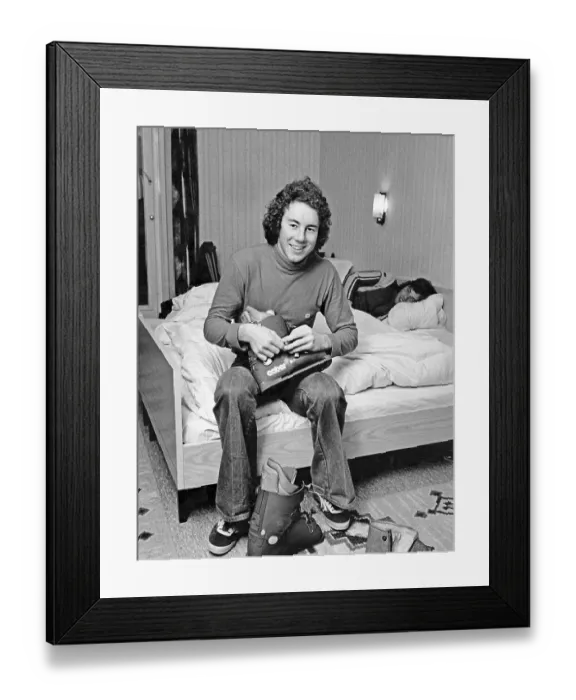 Framed Print : Ingemar Stenmark born 18 March 1956 is a Swedish former World Cup alpine ski racer. He is regarded as one of the most prominent Swedish athletes ever, and as the greatest slalom and giant slalom specialist of all time. 1975