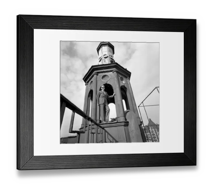 Framed Print : Anders Franzen (1918-1993) Swedish marine engineer and amateur researcher, professor. In 1956, he located the sunken royal ship Vasa, which was salvaged in 1959-1961. Picture taken in 1964