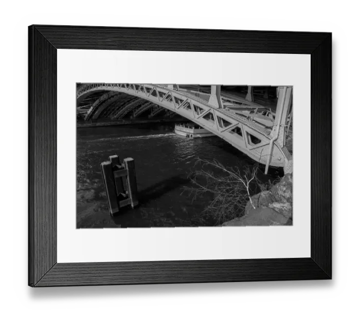 Framed Print : Germany, Berlin, 13 March 1992, Spree bridge at Friedrichstrasse station, excursion boat, Europe