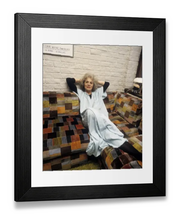 Framed Print : Viveca Lindfors. Swedish-American Actress. 1920-1995. Picture taken 1979