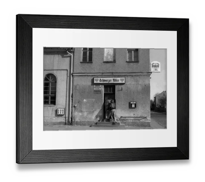 Framed Print : Germany, Muehlenbeck, 14.03.1992, Restaurant Schwarzer Adler, Europe