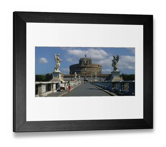 Framed Print : Angel's Bridge in front of Castel Sant'Angelo in Rome Framed Print : Angel's Bridge in front of Castel Sant'Angelo in Rome
