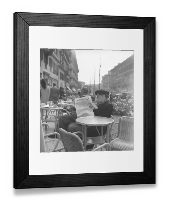Framed Print : Vacation in Italy in the 1950s