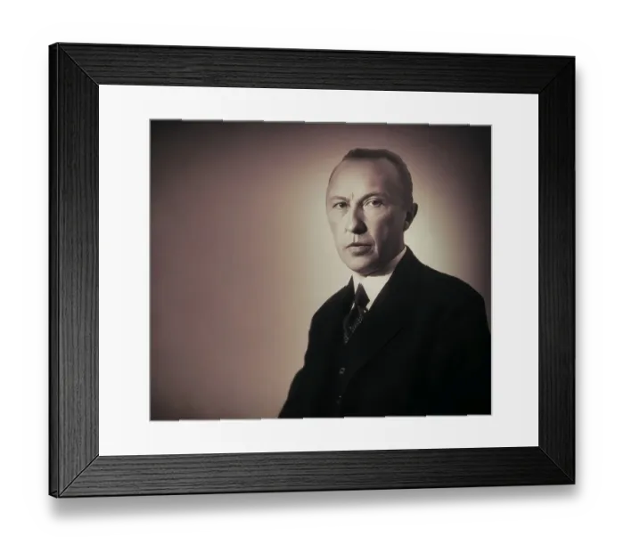 Framed Print : Portrait of Konrad Adenauer as a young man Framed Print : Portrait of Konrad Adenauer as a young man