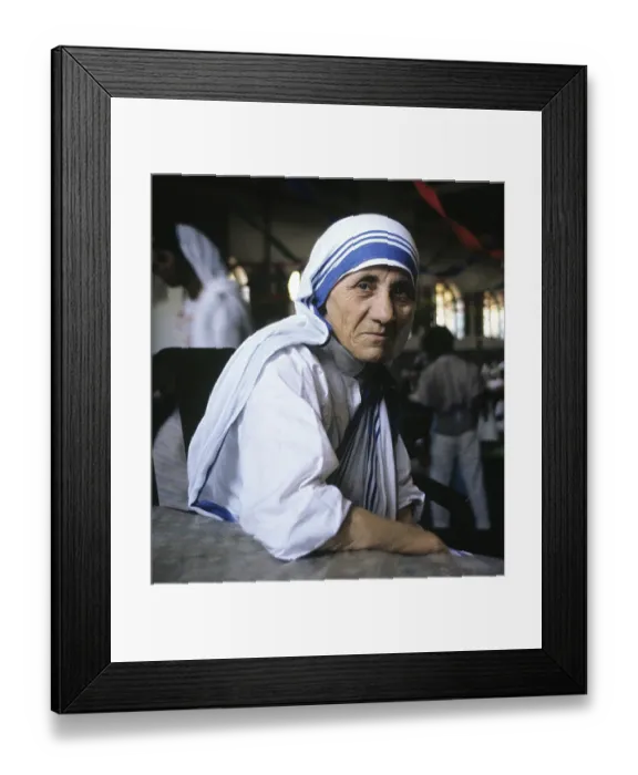 Framed Print : Mary Teresa Bojaxhiu 26 August 1910 - 5 September 1997), better known as Mother Teresa, was an Albanian-Indian Catholic nun and the founder of the Missionaries of Charity