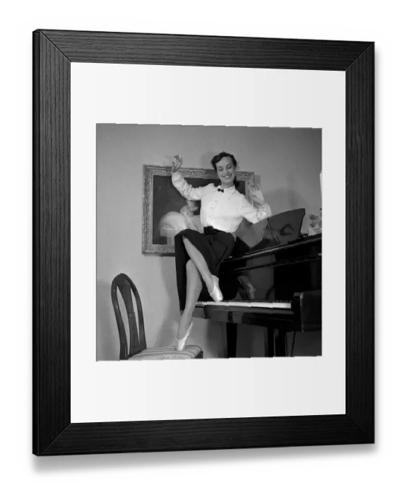 Framed Print : Ballerina in the 1950s Framed Print : Ballerina in the 1950s