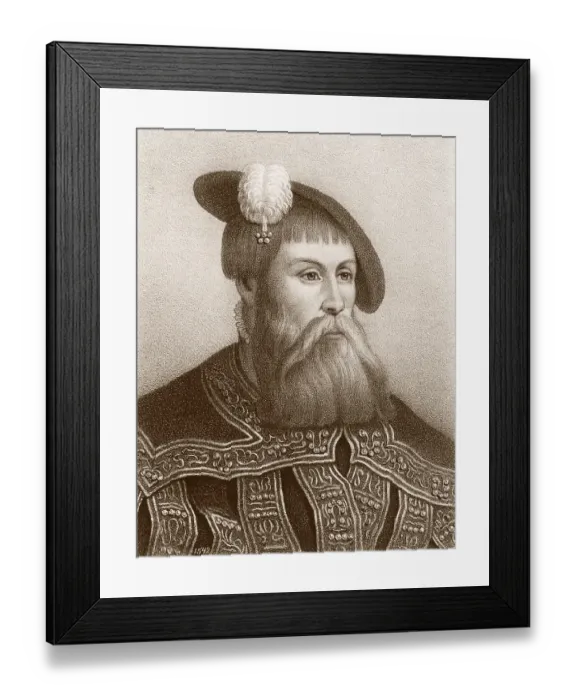 Framed Print : Gustav Vasa, Gustav Eriksson. 12 may 1496 - 29 september 1560 Framed Print : Gustav Vasa, Gustav Eriksson. 12 may 1496 - 29 september 1560