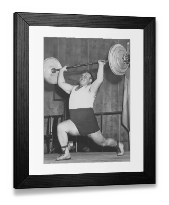 Framed Print : Strong man in the old days. Lage Andersson