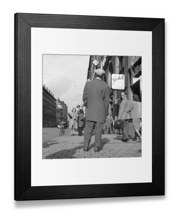 Framed Print : 1940s fashion. A young man wearing the typical Zoot suit