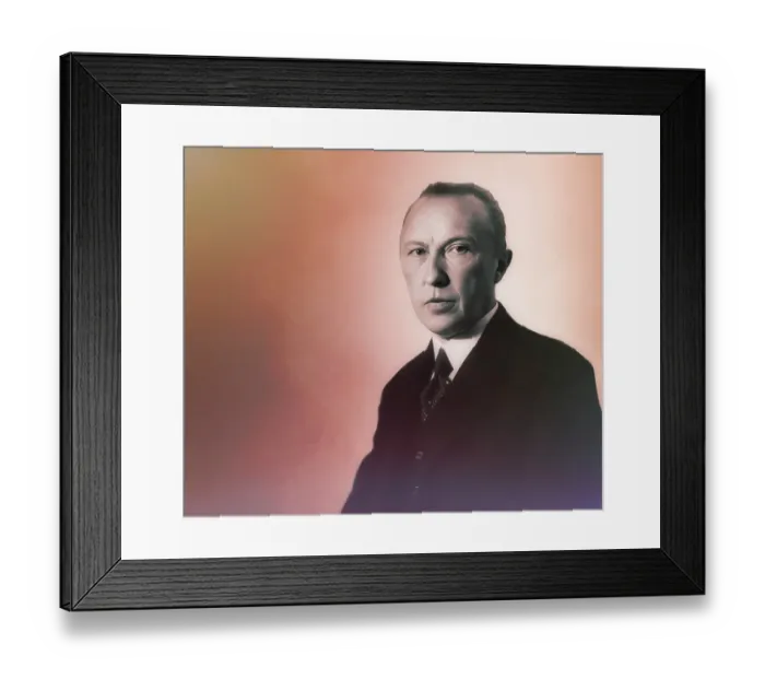 Framed Print : Portrait of Konrad Adenauer as a young man Framed Print : Portrait of Konrad Adenauer as a young man