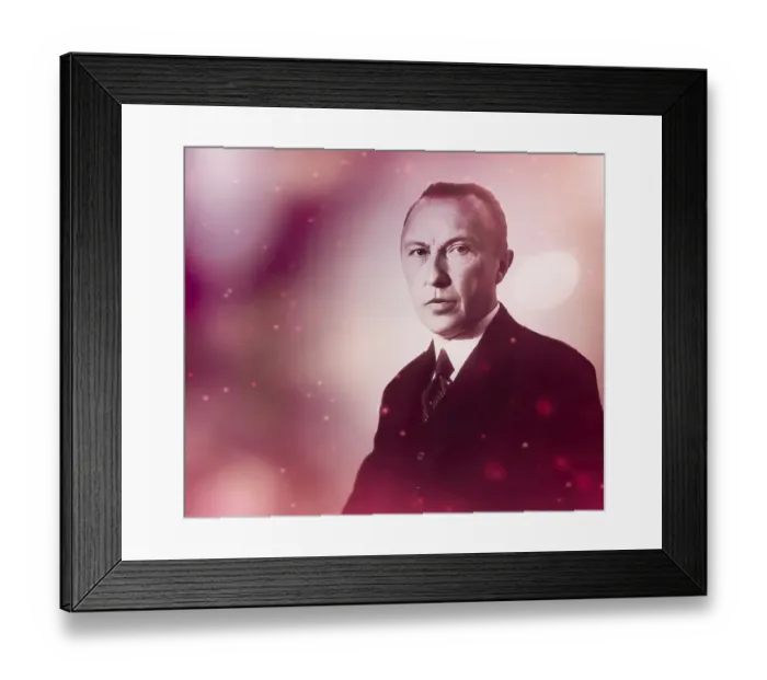 Framed Print : Portrait of Konrad Adenauer as a young man Framed Print : Portrait of Konrad Adenauer as a young man
