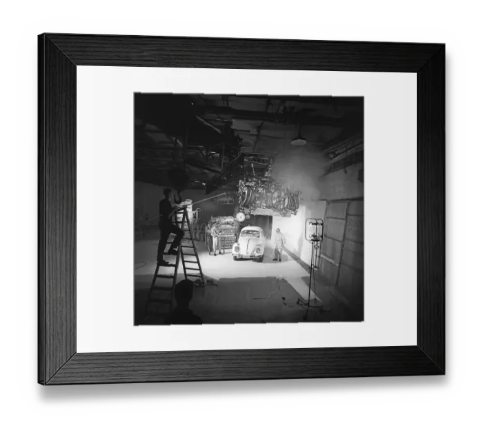 Framed Print : Volkswagen Type 1. Classic car model from the German car manufacturer Volkswagen