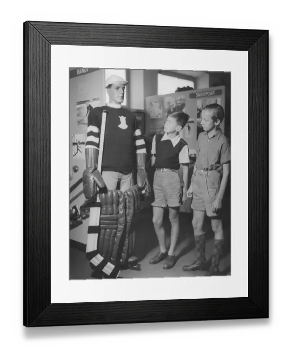 Framed Print : The sports museum in the 1940s Framed Print : The sports museum in the 1940s