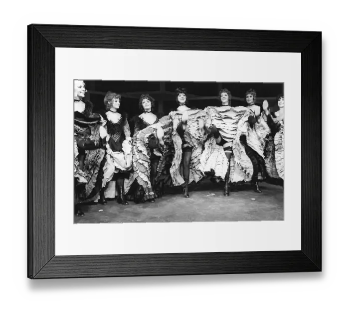 Framed Print : The Can-Can dance. A high-energy