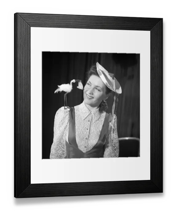 Framed Print : Actress Barbro Kollberg (1917-2014)