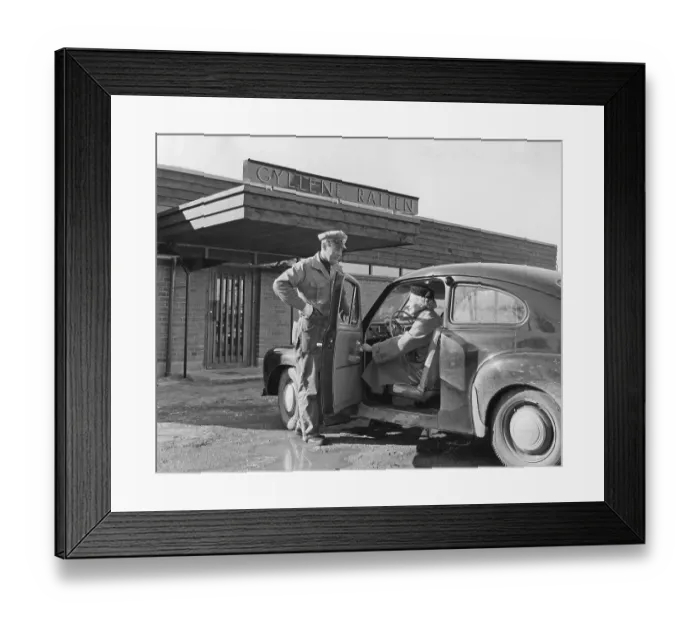 Framed Print : Sweden's first motel 1956 Framed Print : Sweden's first motel 1956