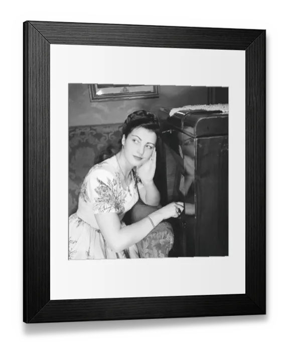 Framed Print : Radio listeners in the 1940s. Inger Juel Framed Print : Radio listeners in the 1940s. Inger Juel
