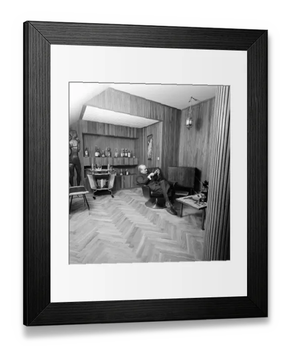 Framed Print : Simon Ove Christian Ogilvie Spies (1 September 1921 - 16 April 1984) was a Danish tycoon