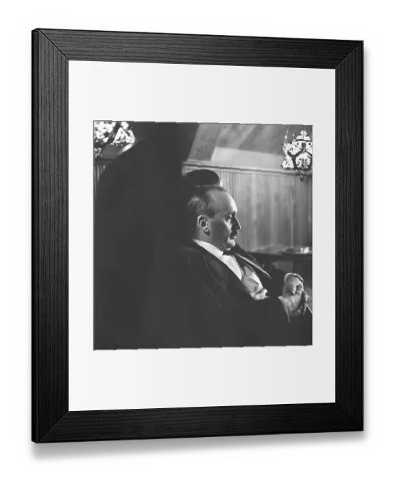Framed Print : Simon Ove Christian Ogilvie Spies (1 September 1921 - 16 April 1984) was a Danish tycoon, best known for founding the charter airline Spies Rejser, and its airway company Conair of Scandinavia, and for his flamboyant lifestyle and womanising