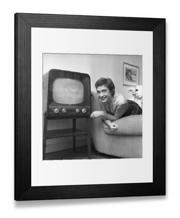 Framed Print : Karin Falck Swedish director, TV presenter and TV producer