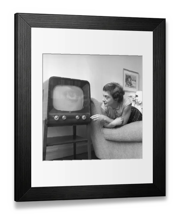 Framed Print : Karin Falck Swedish director, TV presenter and TV producer
