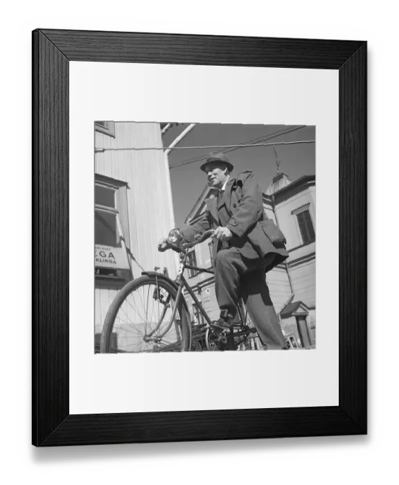 Framed Print : Johan Behrn. Contractor and builder