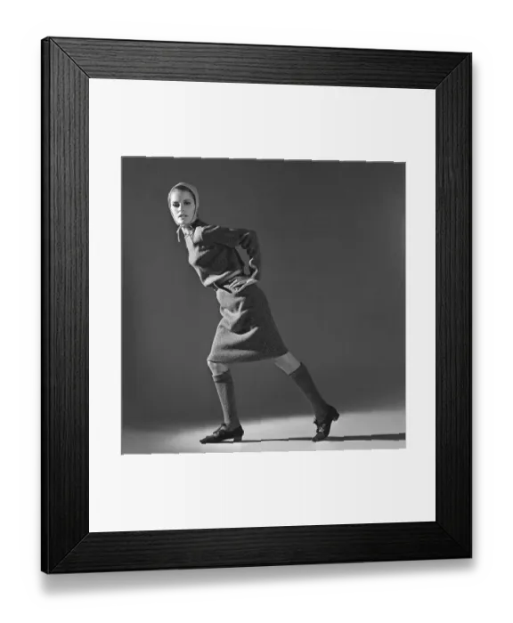 Framed Print : Gunilla Ponten Swedish fashion designer and photo model