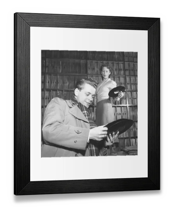 Framed Print : Lars Loenndahl, Swedish singer and actor