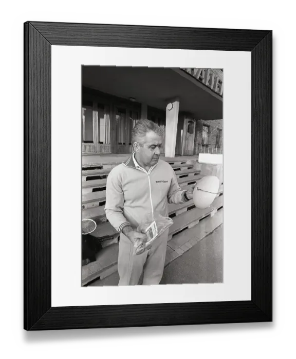 Framed Print : Torsten Johansson. Swedish tennis player