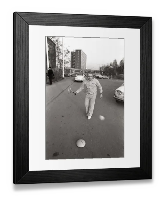 Framed Print : Torsten Johansson. Swedish tennis player