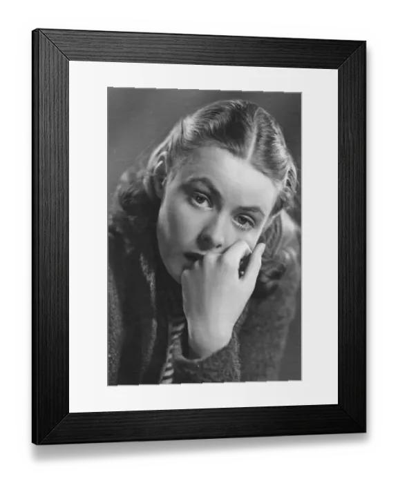 Framed Print : Swedish actress Ingrid Bergman, 1915-1982. 1930s