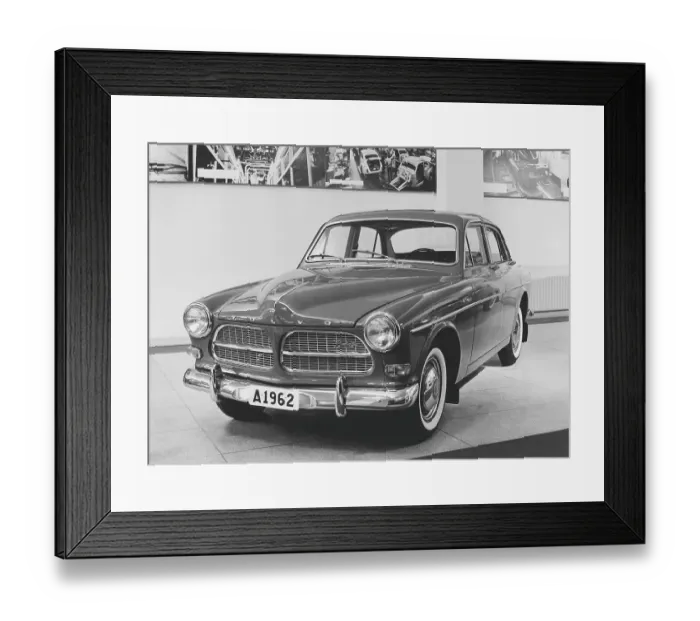 Framed Print : Volvo Amazon. a passenger car from Volvo that was launched for dealers in Skoevde on 3 August 1956