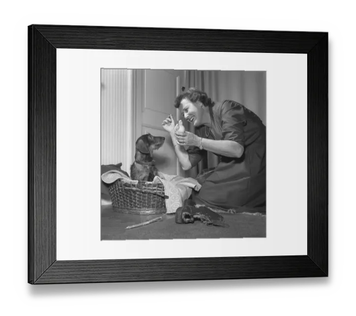 Framed Print : In the 1950s. Margit Soederholm
