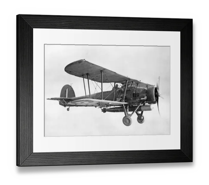Framed Print : Fairey Swordfish Mk I with 785 Naval Air Squadron