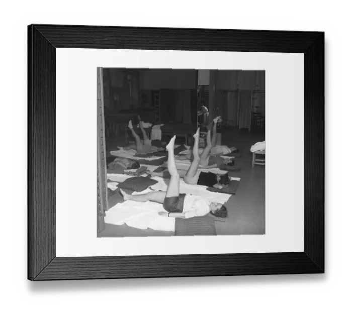 Framed Print : Gymnastics in the past. In a gymnasium Framed Print : Gymnastics in the past. In a gymnasium
