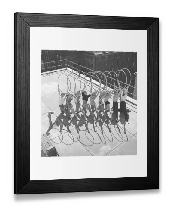 Framed Print : Gymnastics in the 1940s