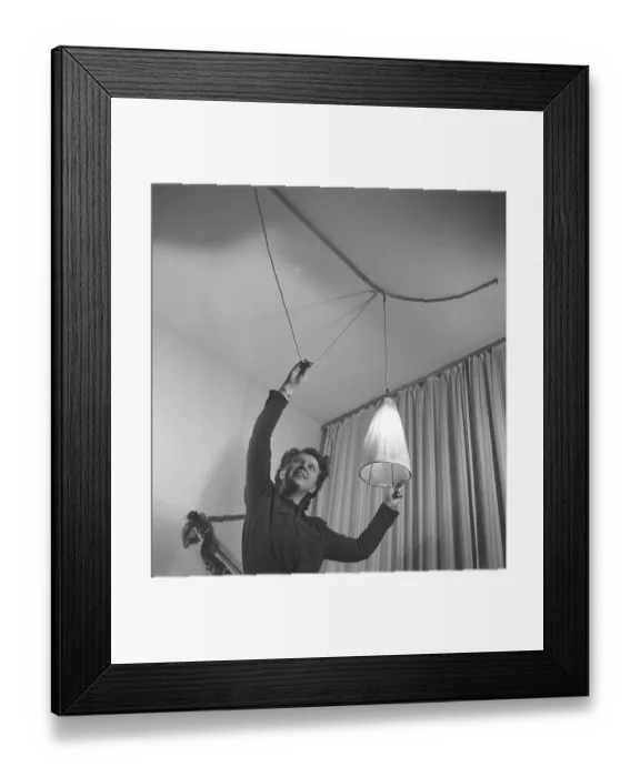 Framed Print : Home furnishings in the 1940s